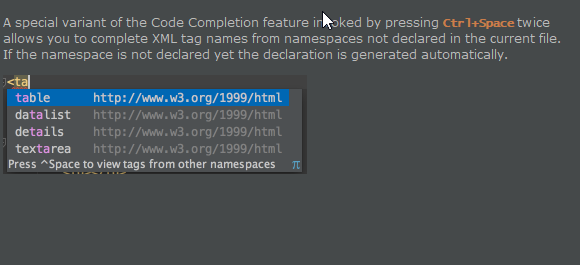 Code Completion feature